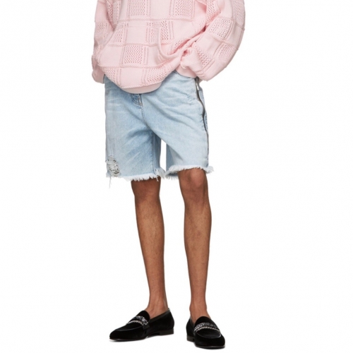 アミリアミリメンズカジュアルデニムショートパンツ0125ブルー