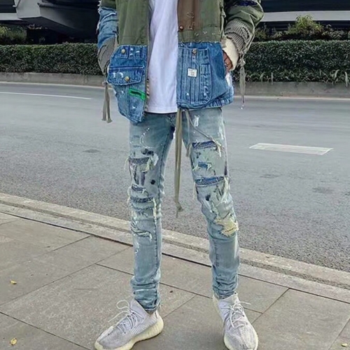 アミリアミリメンズトレンディジーンズ0126ブルー