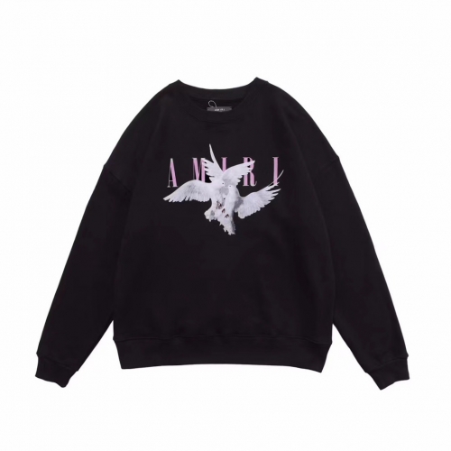 --アミリメンズカジュアルコットンオーバーサイズスウェットシャツ0127ブラック