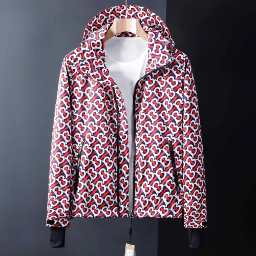 バーバリーバーバリーメンズクラシックカジュアル両面ジャケットr02914.レッド