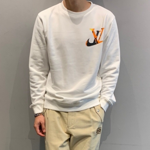 ルイヴィトンルイヴィトンメンズカジュアルコットン長袖Tシャツu02198.ホワイト