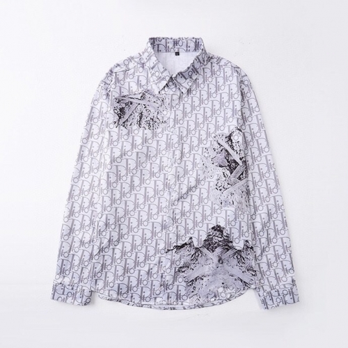 ディオールディオールメンズクラシックコットンシャツo0824.ホワイト