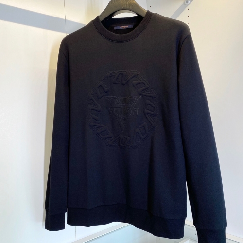 ルイヴィトンルイヴィトンメンズカジュアルコットン長袖Tシャツu02209ブラック