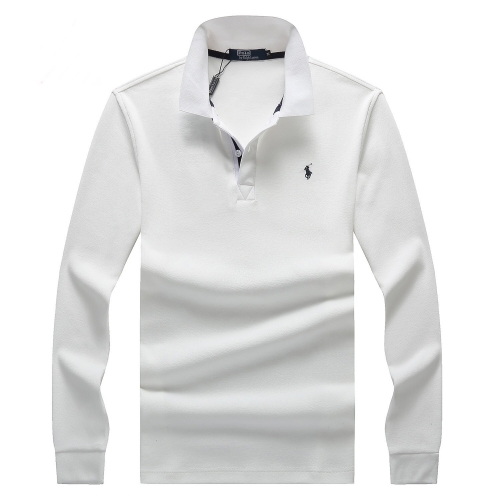 ポロポロメンズコットンポロスウェットシャツl0070ホワイト