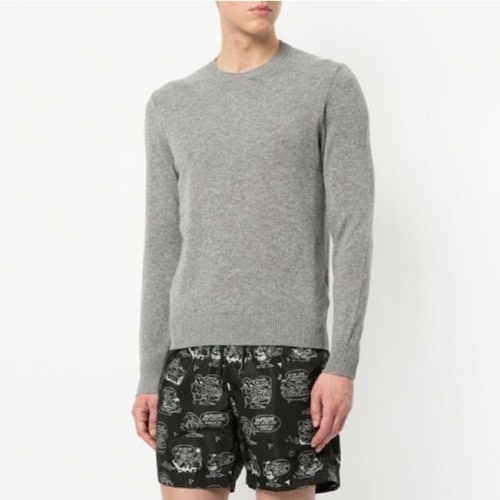 -モンクレールメンズレトロクルーネックセーターc01833.グレー