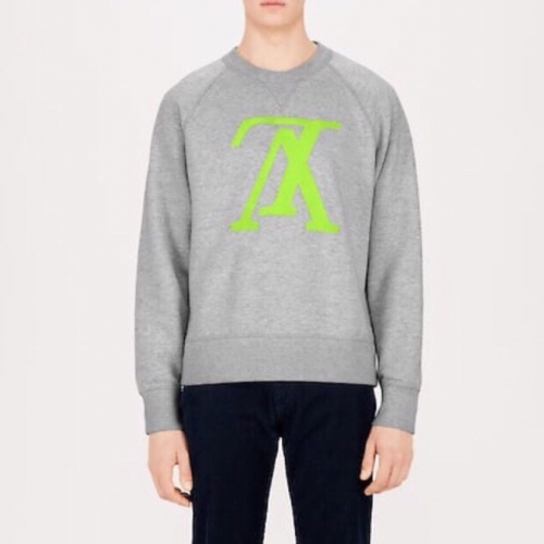 ルイヴィトンルイヴィトンメンズカジュアルコットン長袖Tシャツu02221.グレー