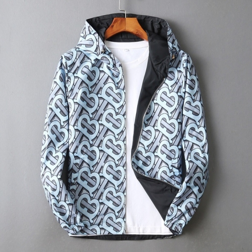 バーバリーバーバリーメンズクラシックカジュアル両面ジャケットr02951ブルー