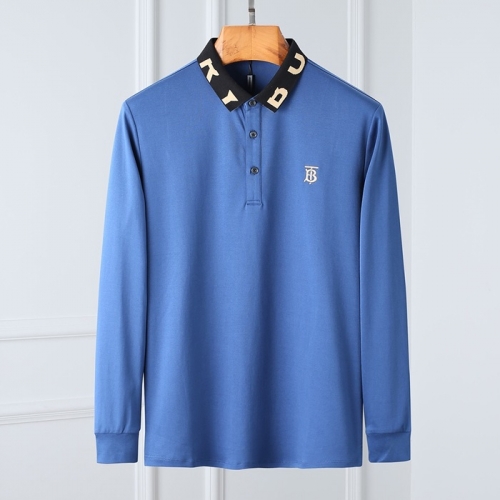 バーバリーバーバリーメンズカジュアルコットンポロスウェットシャツr02955ブルー