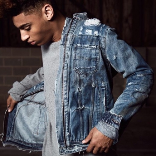 アミリアミリメンズカジュアルデニムジャケット0129ブルー