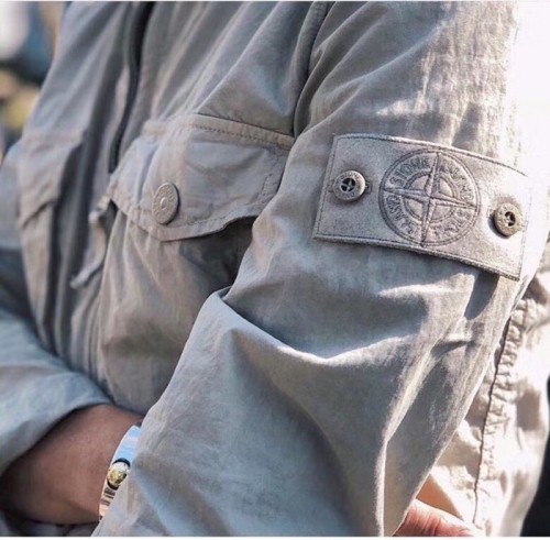 ストーンアイランドメンズベーシックカジュアルジャケットo0245.アイボリー