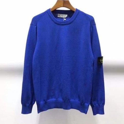 -ストーンアイランドメンズカジュアルクルーネックセーターo0247.ブルー