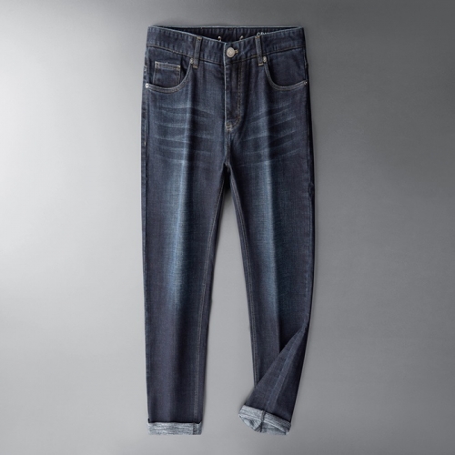 バーバリーバーバリーメンズビジネスクラシックジーンズr02983ネイビー