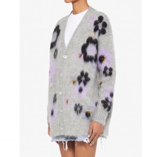 ミュウミュウレディーストレンディカーディガンu0202グレー