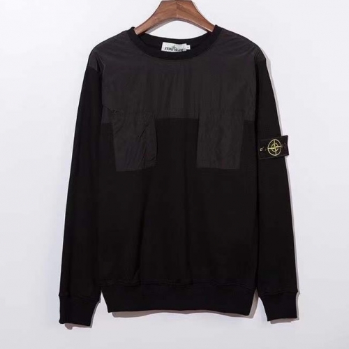 ストーンアイランド--ストーンアイランドメンズコットンスウェットシャツo0262.ブラック