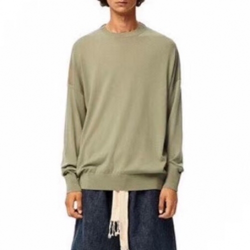 ロエベ-ロエベメンズクルーネックウールセーターe0295.ミント