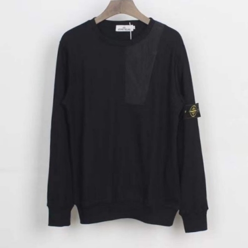 ストーンアイランド--ストーンアイランドメンズコットンスウェットシャツo0272.ブラック