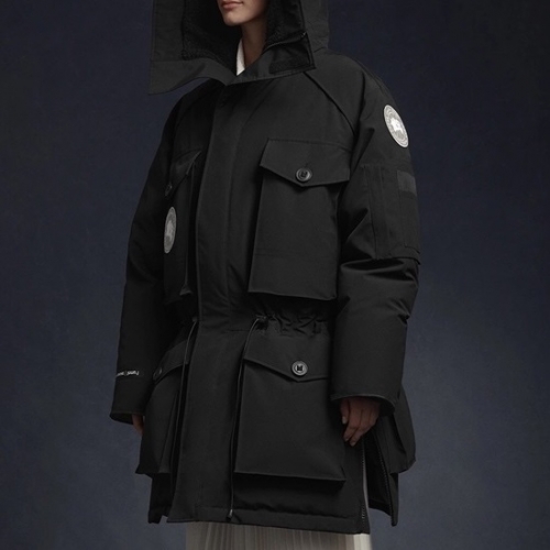 カナダグースカナダグースメンズパッチカジュアルダウンパディングパーカーn0280.ブラック