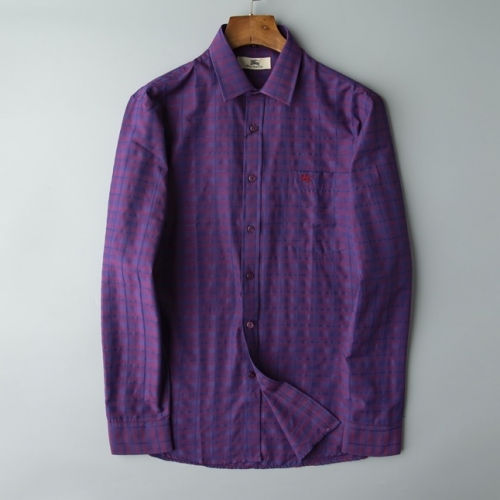 バーバリーバーバリーメンズヴィンテージベーシックシャツr03025パープル