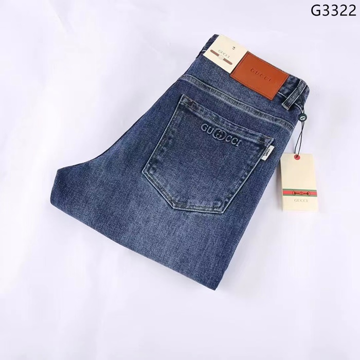 グッチグッチメンズビジネスクラシックパンツc03040ブルー