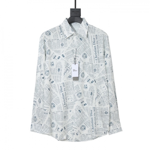 ディオールディオールメンズクラシックコットンシャツo0827ホワイト