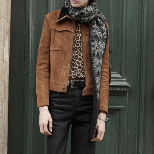 サンローランメンズクラシックレザージャケットl0091キャメル