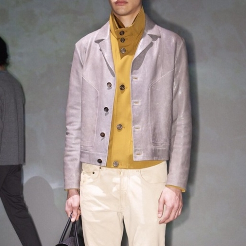 リーメンズビジネスモダンレザージャケットy116