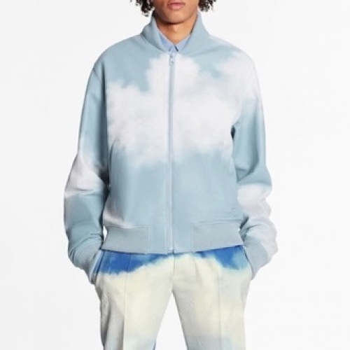 ルイヴィトンルイヴィトンメンズレザージャケットu02293.ブルー