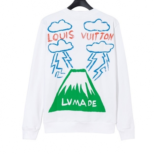 ルイヴィトンルイヴィトンメンズカジュアルコットン長袖Tシャツu02298ホワイト