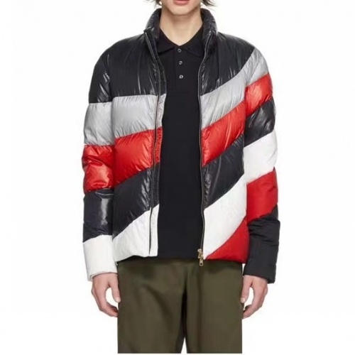 モンクレールユニセックスパッチモダンダックダウンパディングc01871ネイビー