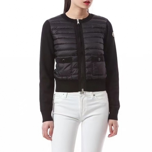 モンクレールモンクレールレディースパッチモダンダウンパディングc01875ブラック