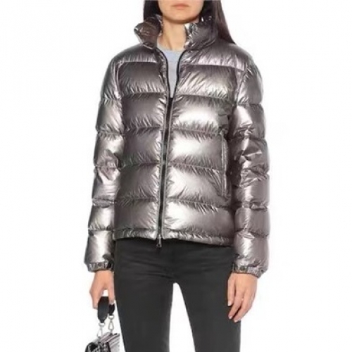 モンクレールモンクレールレディースパッチモダンダックダウンパディングc01880シルバー