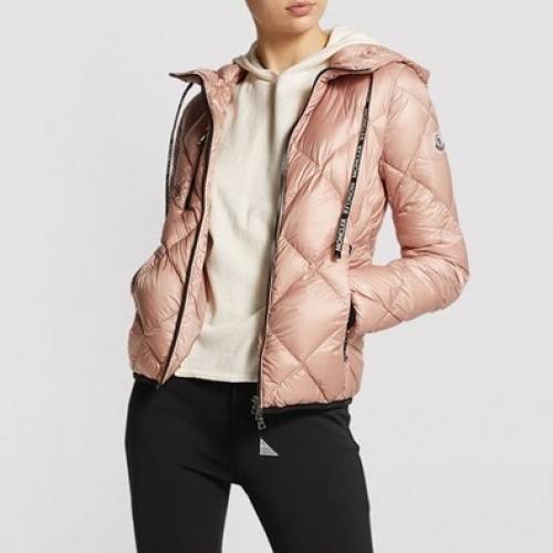 モンクレールモンクレールレディースパッチモダンダックダウンパディングc01883ピンク