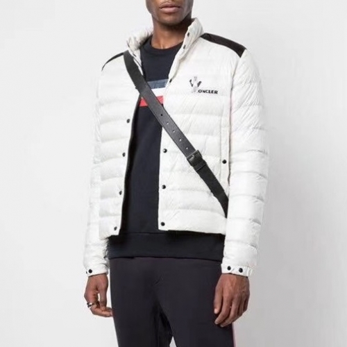モンクレールモンクレールメンズパッチモダンダックダウンパディングc01885.ホワイト