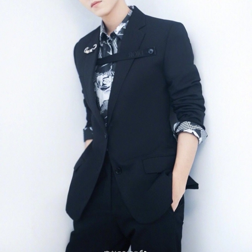 ディオールディオールメンズビジネスコットンスーツジャケットo0872ブラック