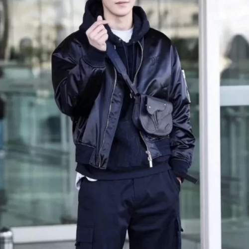 ディオールディオールメンズモダンカジュアル両面ジャケットo0873.ネイビー