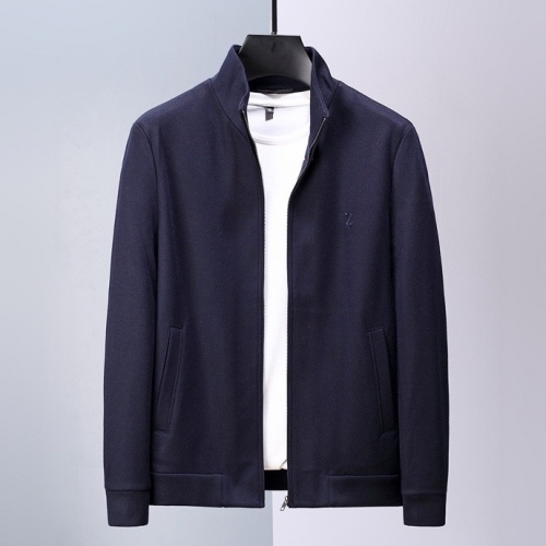 エルメネジルドゼニアメンズカジュアルコットン長袖Tシャツg0200ネイビー