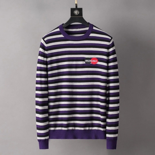 バレンシアガ-バレンシアガメンズクルーネックセーターl0801ブルー