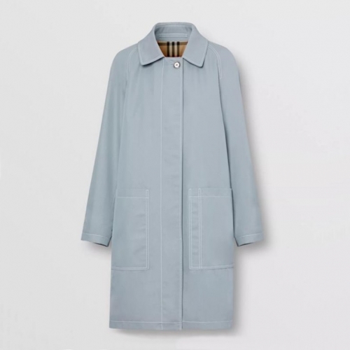 バーバリーバーバリーレディースヴィンテージコットントレンチコートr03153ブルー