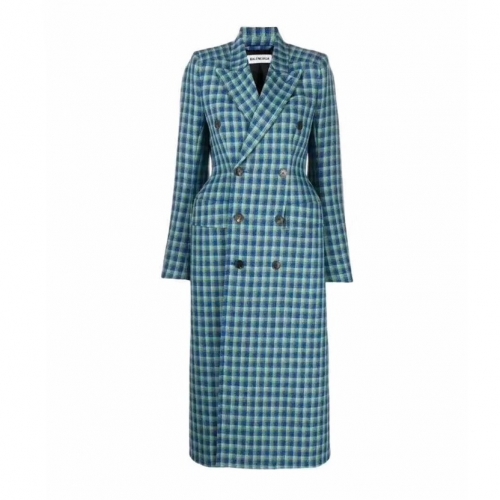 バレンシアガバレンシアガレディースウールコートl0805ブルー