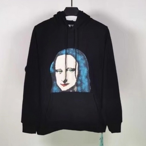 オフホワイトオフホワイトメンズコットンフーディf0570ブラック