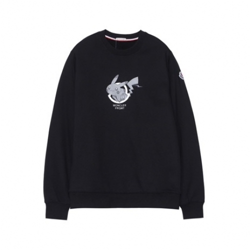 モンクレールモンクレールメンズカジュアルコットン長袖Tシャツc01909ブラック