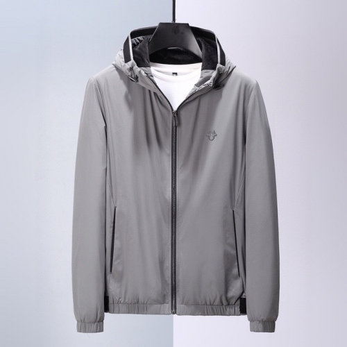 ディオールディオールメンズモダンカジュアル両面ジャケットo0888グレー