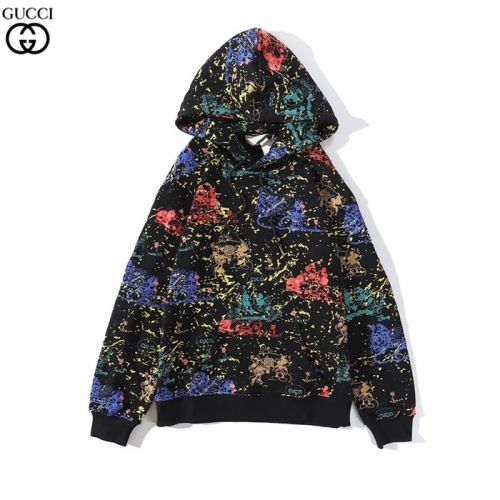 グッチ/グッチユニセックスカジュアルオーバーサイズコットンフーディc03122.ブラック