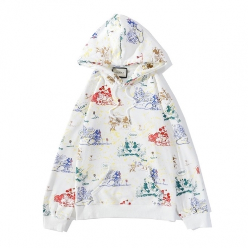 グッチ/グッチユニセックスカジュアルオーバーサイズコットンフーディc03124.ホワイト