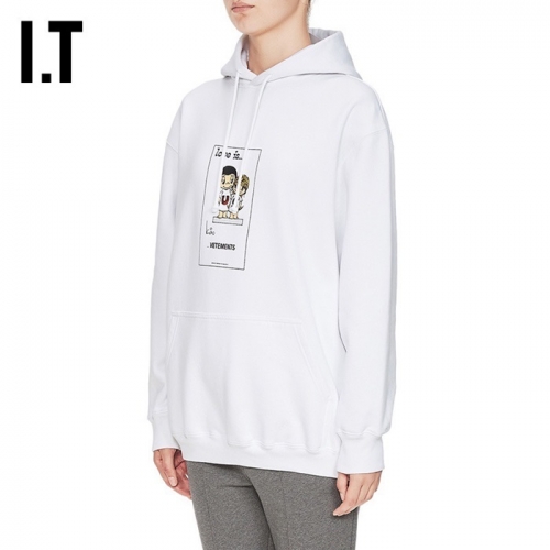 ヴェトモンヴェトモンユニセックスオーバーサイズコットンフーディt0098ホワイト