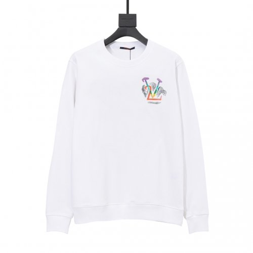 ルイヴィトンルイヴィトンメンズカジュアルコットン長袖Tシャツu02339ホワイト