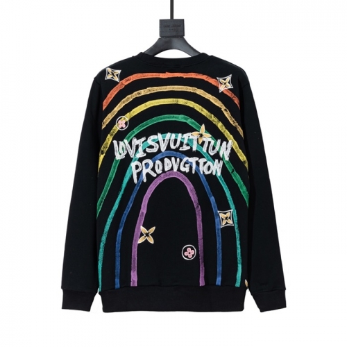 ルイヴィトンルイヴィトンメンズカジュアルコットン長袖Tシャツu02340ブラック