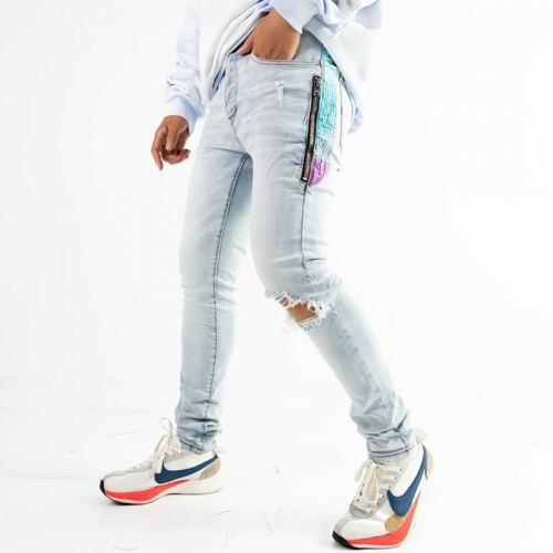 アミリアミリメンズトレンディジーンズ0133ブルー