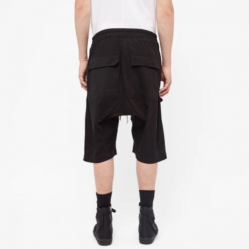 リックオウエンスリックオウエンスメンズカジュアルショートパンツc0058ブラック