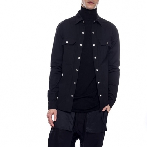 リックオウエンス--リックオウエンスメンズコットンスウェットシャツc0085ブラック